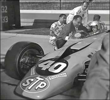 Carson with STP Racer
