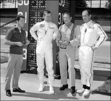 Johnny Carson at the Indianapolis Motor Speedway in 1967